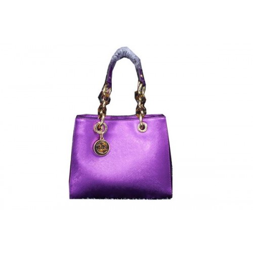 Cestovní taška Michael Kors Jet Set Iridescent Leather MK9008 Purple