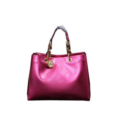 Cestovní taška Michael Kors Jet Set Iridescent Leather MK9009 Rose