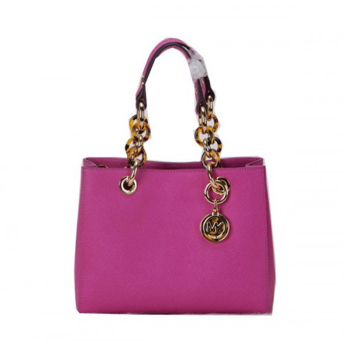 Cestovní taška Michael Kors Jet Set Original Leather MK0619 Rose