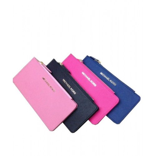 Pouzdro na vizitky Michael Kors MK3013 ze safínové kůže