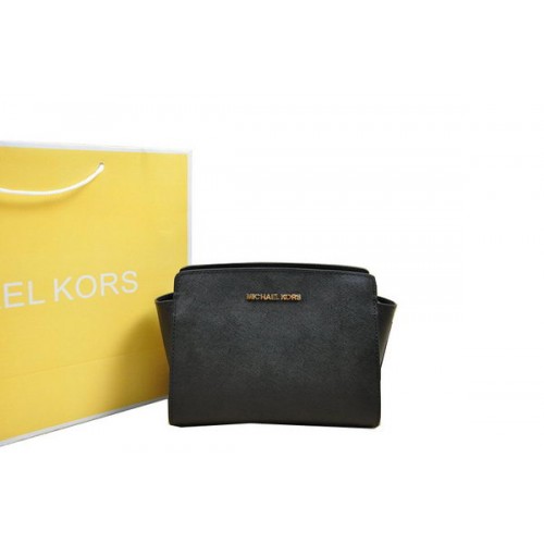 Kabelka Michael Kors Mini Selma přes rameno černá