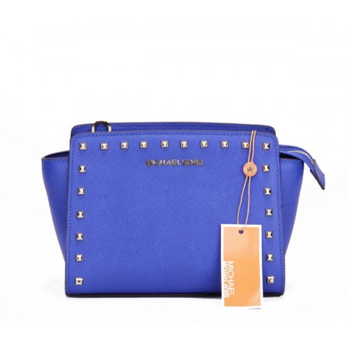 Kabelka Michael Kors Mini Selma MK1868 Blue Rivet