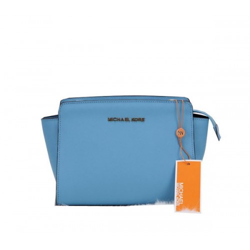 Kabelka Michael Kors Mini Selma přes rameno MK1869 Sky Blue