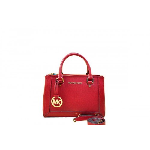Michael Kors Selma Original Saffiano Leather Tote Bag MK1993 Červená