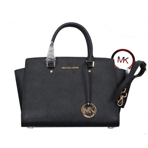 Kabelka Michael Kors Selma Top-Zip Satchel 8700 Černá