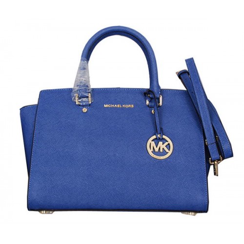 Michael Kors Selma Top-Zip Satchel Bag 8700 Royal Blue