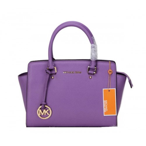 Kabelka Michael Kors Selma Top-Zip Satchel MK1867 levandulová