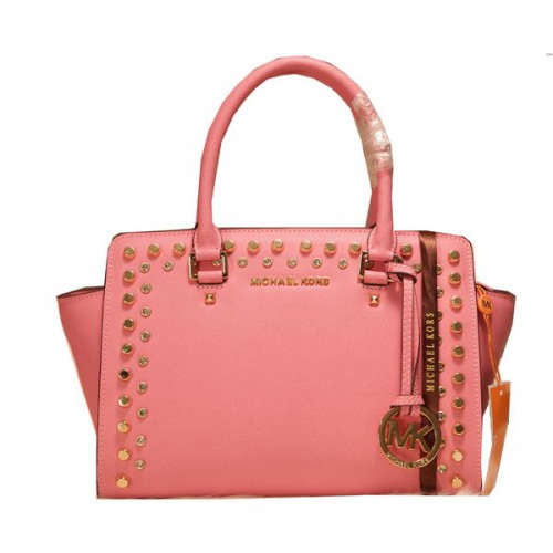 Michael Kors Selma Top-Zip Satchel Bag MK1887 Růžová