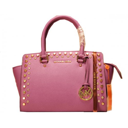 Michael Kors Selma Top-Zip Satchel Bag MK1887 Fialová