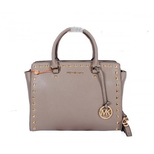 Michael Kors Selma Top-Zip Satchel Bag MK8710 Šedá
