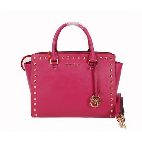 Michael Kors Selma Top-Zip Satchel Bag MK8710 Rose