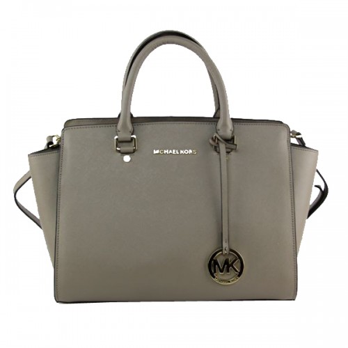Michael Kors Selma Top-Zip Satchel Bag MK8803 Šedá