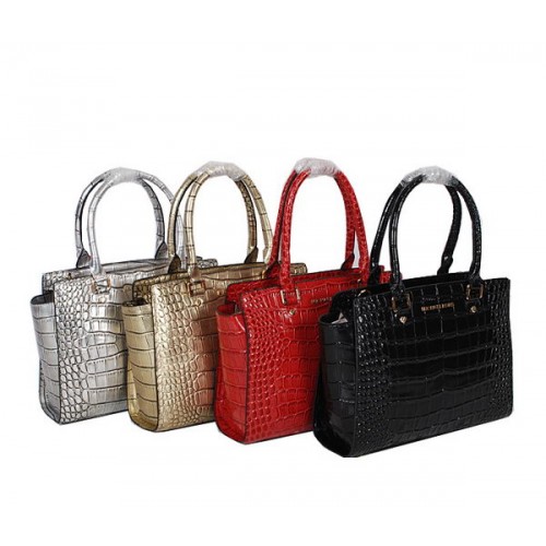 Michael Kors Selma Top-Zip Satchel Bag MK9558 z krokodílí kůže