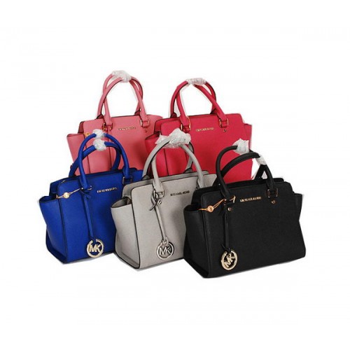 Michael Kors Selma Top-Zip Satchel Bag Original Leather MK6280