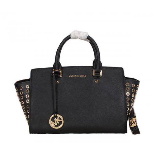 Michael Kors Selma Top-Zip Satchel Bag MK8027 Černá