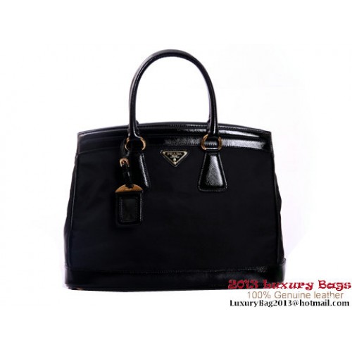 Plátěná kabelka Prada Bluette Saffiano Leather Lux BN2402 černá