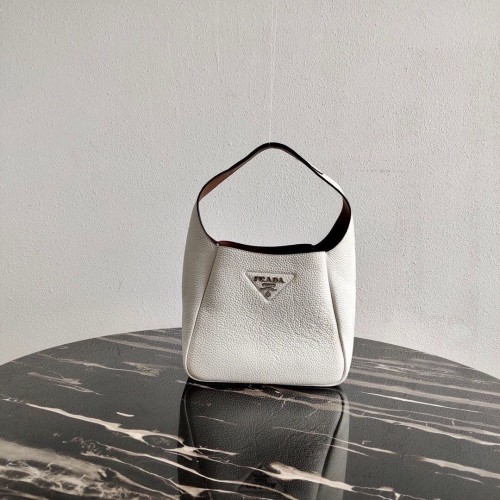 Prada taška z jelení kůže 1BC127 bílá