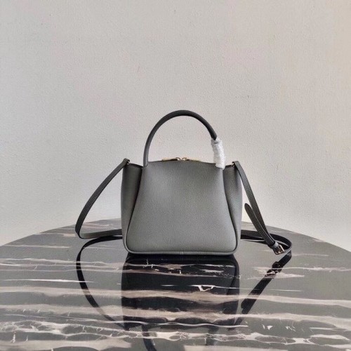Prada taška z jelení kůže 1BC145 šedá