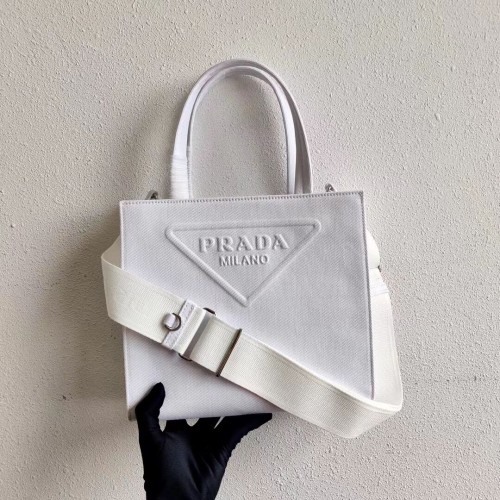 Prada Drill taška tote 1BG382 bílá