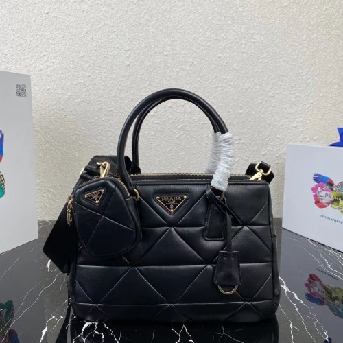 Prada kožená taška Prada Spectrum Tote 1BG863 černá