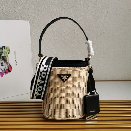 Prada Raffia taška tote 1BE062 černá