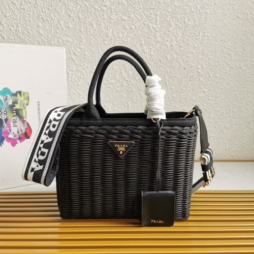 Prada Raffia taška tote 1BG835 černá