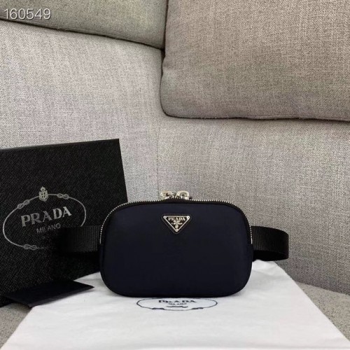 Prada Re-Edition nylonová kapsa 82033 černá