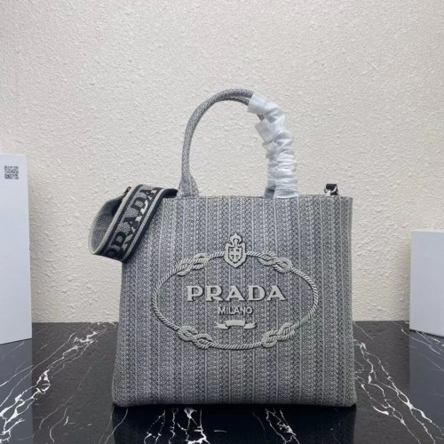Prada NÁKUPNÍ TAŠKA 1AV332 Černá a šedá