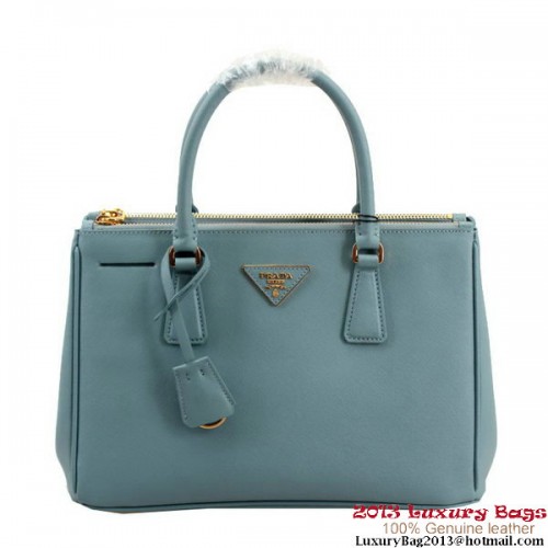 Prada Saffiano 30cm taška BN1801 - nebesky modrá