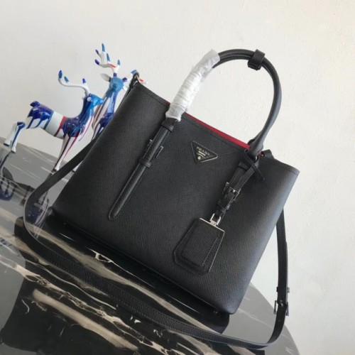 Prada Saffiano originální kožená taška BN2838 černá