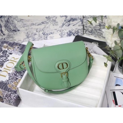 MALÁ DIOR BOBBY BAG Box Calfskin M9317U zelená