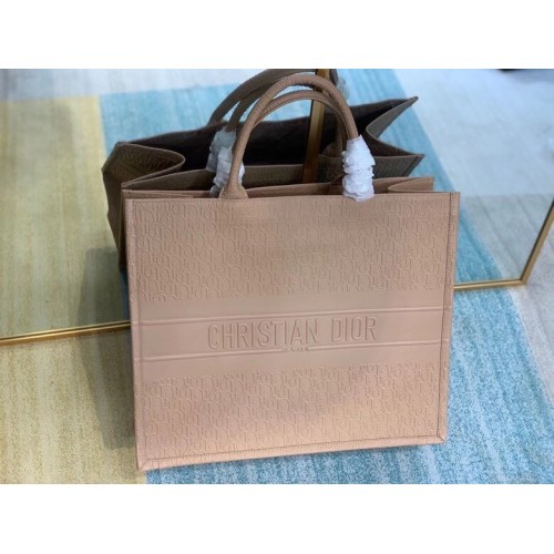 MALÁ TAŠKA DIOR BOOK TOTE Z TELECÍ KŮŽE M1296Z RŮŽOVÁ