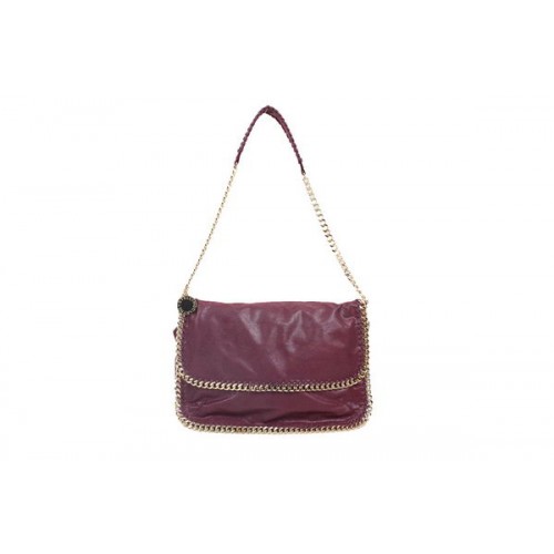 Kabelka Stella McCartney 838 Burgundy Falabella z PVC přes rameno