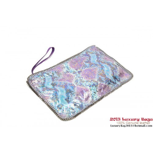 Kabelka Stella McCartney Falabella Fold Over Clutch 832 Blue Snake