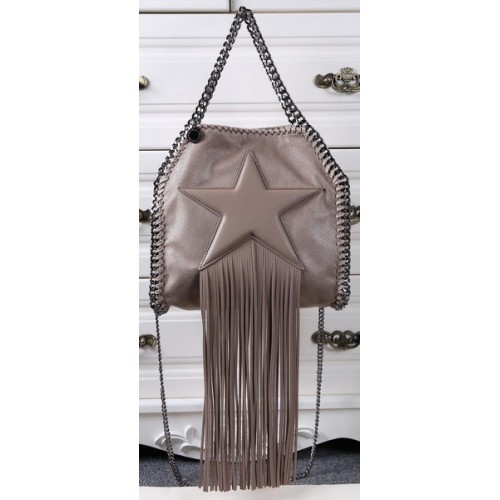 Kabelka Stella McCartney Falabella Fringed Star Mini Tote SM8865 Khaki