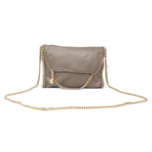 Kabelka Stella McCartney Falabella z khaki PVC přes rameno 875 zlatá