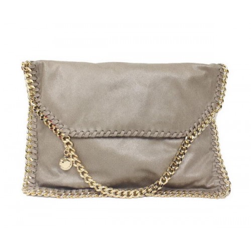 Kabelka Stella McCartney Falabella z khaki PVC přes rameno 876 zlatá