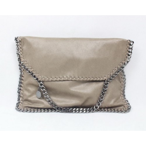 Stella McCartney Falabella khaki PVC kabelka crossbody 876 stříbrná