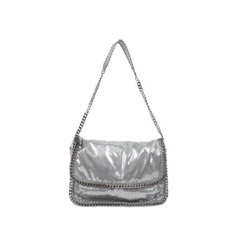 Kabelka přes rameno Stella McCartney Falabella z PVC 838 stříbrná
