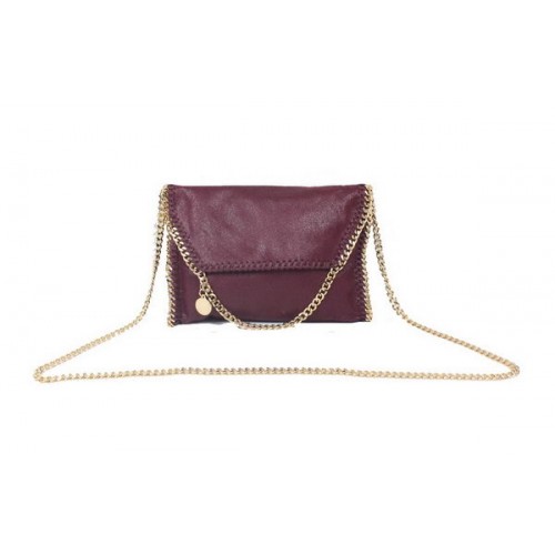 Kabelka Stella McCartney Falabella z PVC přes rameno 875 vínová