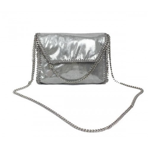 Kabelka přes rameno Stella McCartney Falabella z PVC 875 stříbrná