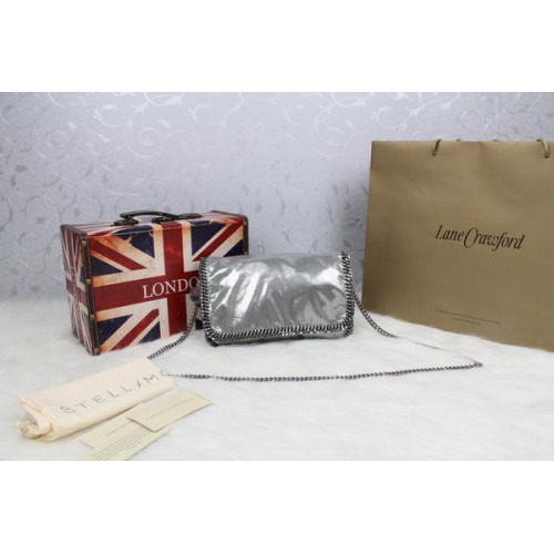 Kabelka přes rameno Stella McCartney Falabella z PVC SM829 stříbrná