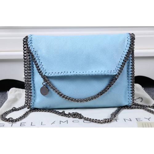 Kabelka přes tělo Stella McCartney Falabella z PVC SM875 světle modrá