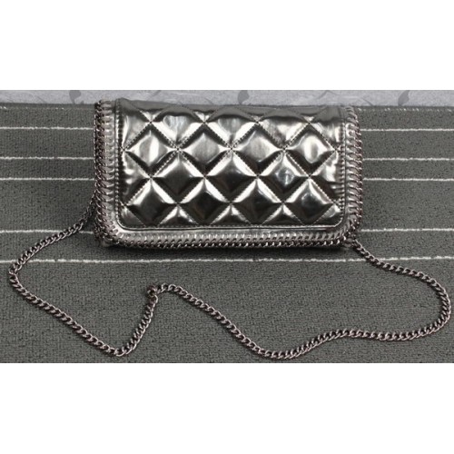 Kabelka přes tělo Stella McCartney Falabella z PVC SM882 stříbrná