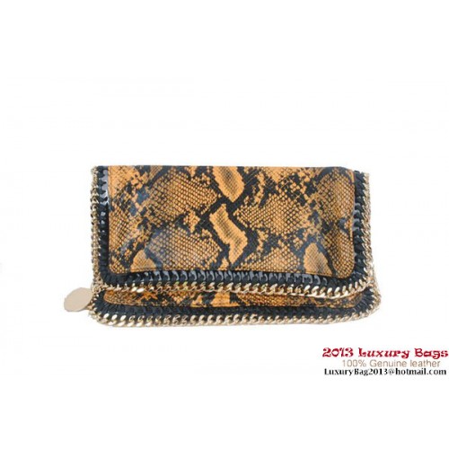 Kabelka Stella McCartney Falabella Snake Fold Over Clutch 812S žlutá