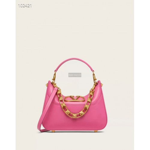 VALENTINO GARAVANI Loco Leather Taška V2028 Plum