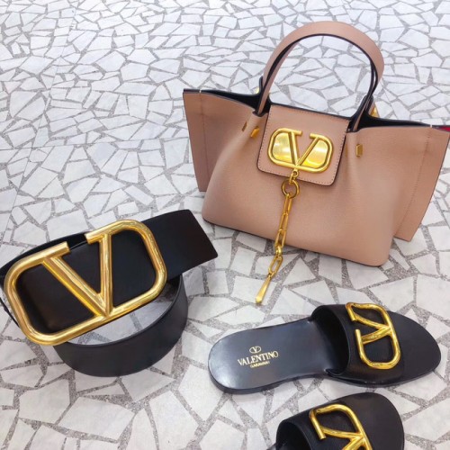 VALENTINO Originální kožená taška 2070 světle růžová