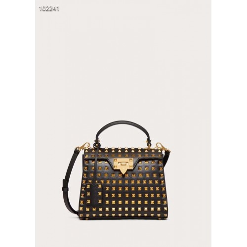 VALENTINO Originální kožená taška V4071A černá