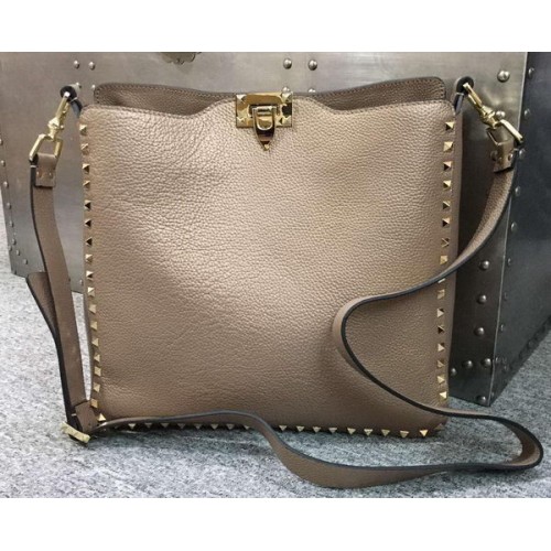 Kabelka Valentino Garavani Rockstud Hobo VO84499 Meruňková
