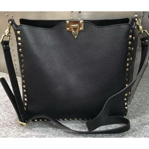 Kabelka Valentino Garavani Rockstud Hobo VO84499 Černá